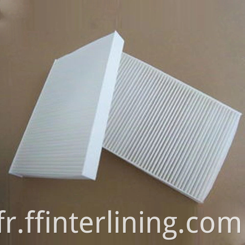 Tissu filtrant en tissu non tissé de polyester d'aiguille de polyester pour filtre à air